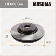 ���� ��������� Subaru Legacy/Outback 04- �����. Masuma BD8204 ����