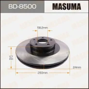 ���� ��������� Masuma, front Subaru Forester, Impreza, Legacy / SG5, GDA, BH5 [��.2] Masuma, �������� BD8500 ����