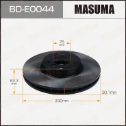 ���� ��������� BMW X5(F15)/X6(F16) �����. Masuma BDE0044 ����