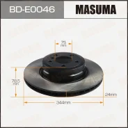 ���� ��������� BMW X5(E70)/X6(F16) ����. Masuma BDE0046 ����