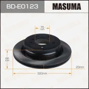 ���� ��������� BMW X1(E84)/3(E91) ����. (� ����. 2 ��. ) Masuma BDE0123 ����