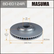 ���� ��������� Masuma, front BMW 5-Series (F11), 6-Series (F13) RH Masuma, ������ �������� BDE0124R ����