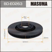 ���� ��������� Masuma, front AUDI A6, A4 99- Masuma, �������� BDE0263 ����