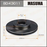 ���� ��������� Hyundai Accent III/I20 �����. (� ����. 2 ��. ) Masuma BDK3011 ����