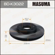 ���� ��������� KIA/Hyundai RIO III/Solaris I �����. (� ����. 2 ��. ) Masuma BDK3022 ����
