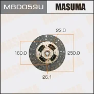 ���� ��������� Mitsubishi 250�160�23�26.1 Masuma MBD059U ����