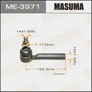 ���������� ������� ���� Masuma Toyota Hiace / KDH20#, KDH22#, TRH21# 04- Masuma ME3971 ����