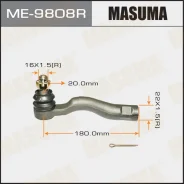 ���������� ������� ���� Toyota LC 200 07- ����. Masuma ME9808R ����