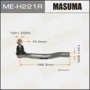���������� ������� ���� Honda Civic 06- ����. Masuma MEH221R ����