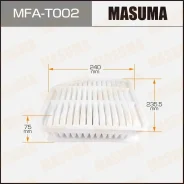 ������ ���������! Lexus IS 2.2D 05, Toyota Rav 4 2.2D 06 MFA-T002_ Masuma MFAT002 MFAT002 ����