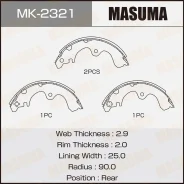 ��������� ������� ���������� Toyota Corolla/Corsa/Cynos/SERA/Starl�ET/Tercel 90- Masuma MK2321 ����