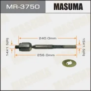 ������� ���� Masuma Toyota Camry, Windom / ACV30, MCV30 01-06 Masuma MR3750 ����