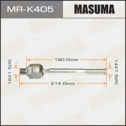 ���� ������� HYUN/KIA Accent/RIO Masuma MRK405 ����