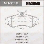 ������� �������� Masuma Peugeot/206/V1600, V2000 front (1/12), �������� MS0118 ����