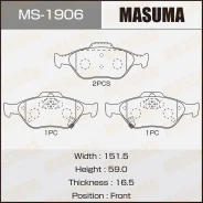 ������� ��������� Toyota Yaris 06- ����. �����. Masuma MS1906 ����