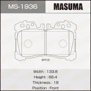 ������� ��������� Lexus LS450 -17 �������� �����. Masuma MS1936 ����