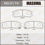 ������� ��������� Mitsubishi Eclipse/Galant/Space Wagon/Pajero Pinin -07 ����. Masuma MS3174 ����