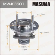 ������� � ����������� Hyundai/KIA Sonata IV/Magentis I ����. � ��� Masuma MWK3501 ����