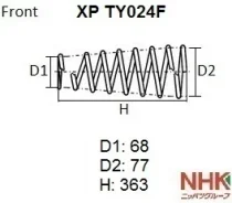������� �������� 48131-6B010/20/30/50 ���:XP TY024F NHK XP TY024F XPTY024F ����