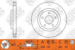 ���� ��������� Nissan X-Trail 2.0 NIBK RN1303DSET ����