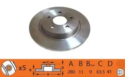 ��������� ����, ������ ������, ����� ��� FORD Focus, Volvo V40, Volvo V50 NIBK RN1368 RN1368 ����