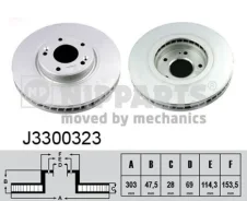 ���� ��������� Hyundai �������� ����. Nipparts J3300323 Opirus J3300323 ����