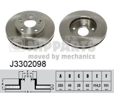 ���� ��������� J3302098 (43512-33020/BG3177/MDC1015/DF�1430) Nipparts J3302098 ����