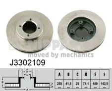 ���� ��������� J3302109 (BD-1234/RN-1345/RN-1533/DF192�4/43512-28050/28051/28130) Nipparts J3302109 ����