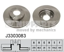 ���� ���������, ��������, BK, BL-Z6, BP4Y, 278mm Mazda J3303083 ����