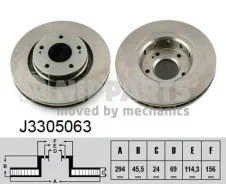 ���� ��������� J3305063 (DF1674/RN1403/GR20274/4615A11�3/)�������� ������������� Nipparts J3305063 ����