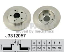 ��������� ���� TY Corolla #DE150 Rr Nipparts J3312057 J3312057, ������ ������ J3312057 ����