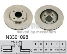 ���� ��������� N3301098 (BG4337/DF6142/40206-EM10A) �������� Nipparts N3301098 ����