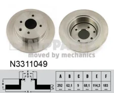 ���� ��������� Nissan Tiida 07- ������ Nipparts N3311049 N3311049 ����