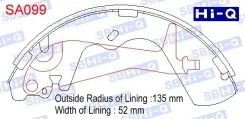������� ����. FN-0595 (GS-8696)/SA-099 Sangsin Brake SA099 ����