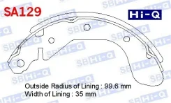 ������� ��������� ���������� - �������� 4�� (���� �� ��������) SA129 Sangsin Brake SA129 ����