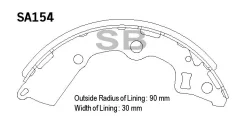 ������� ��������� ���������� - �������� 4�� (���� �� ��������) Sangsin Brake SA154 SA154 ����