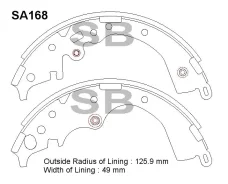 ������� ��������� ����������, ������ - �������� 4�� (���� �� ��������) Sangsin Brake SA168 SA168 ����
