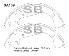 ������� ��������� ����������, ������ - �������� 4�� (���� �� ��������) SA169 Sangsin Brake SA169 ����