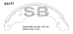 ������� ����. FN-0619 /SA-177 Sangsin Brake SA177 ����
