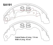 ������� ��������� ����������, ������ - �������� 4�� (���� �� ��������) SA191 Sangsin Brake SA191 ����