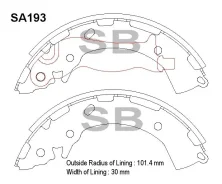������� ��������� ����������, ������ - �������� 4�� (���� �� ��������) Sangsin Brake SA193 SA193 ����