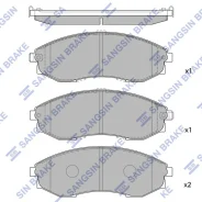������� ��������� �������� Ssang Yong Istana 2.9 88 SP1083 Sangsin Brake SP1083 SP1083 ����