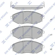������� PF-0380 (PN) GDB-4179 SP-1193 /55200-86Z00 /96475027/ HQ Sangsin Brake SP1193 ����
