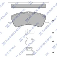 ������� ��������� ��������, �������� Sangsin Brake SP1241 SP1241 ����