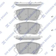 ������� PF-0839 GDB-1782 HI-Q SP-1402 Sangsin Brake SP1402 ����