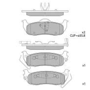 ������� PF-0429 SP-1512 (44060-ZC026) Sangsin Brake SP1512 ����
