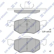 ������� �������� Front Tribute/Escape SP1519 AN-681K Sangsin Brake, �������� SP1519 ����