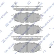 ������� �������� REAR SP2118 AN-696WK Sangsin Brake, ������ SP2118 ����