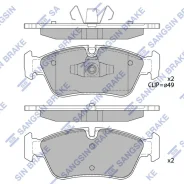 ������� �������� �.! BMW E87/E90/E91 1.8/2.0i/2.0D 04 SP2160 Sangsin Brake SP2160 SP2160 ����