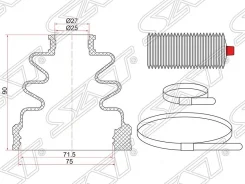 ������� ����� ���������� toyota camry sv35 90-94, harrier acu15 00-03 (2 ������. ������) [C1094T] C1094T ����